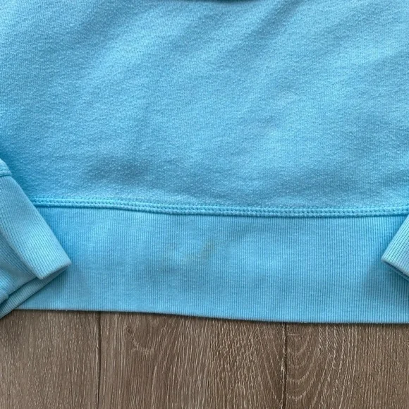 Vintage Y2K 00’s 08’ PINK Victoria's Secret Light Blue Peace Sign Zip Up Hoodie - Picture 10 of 16